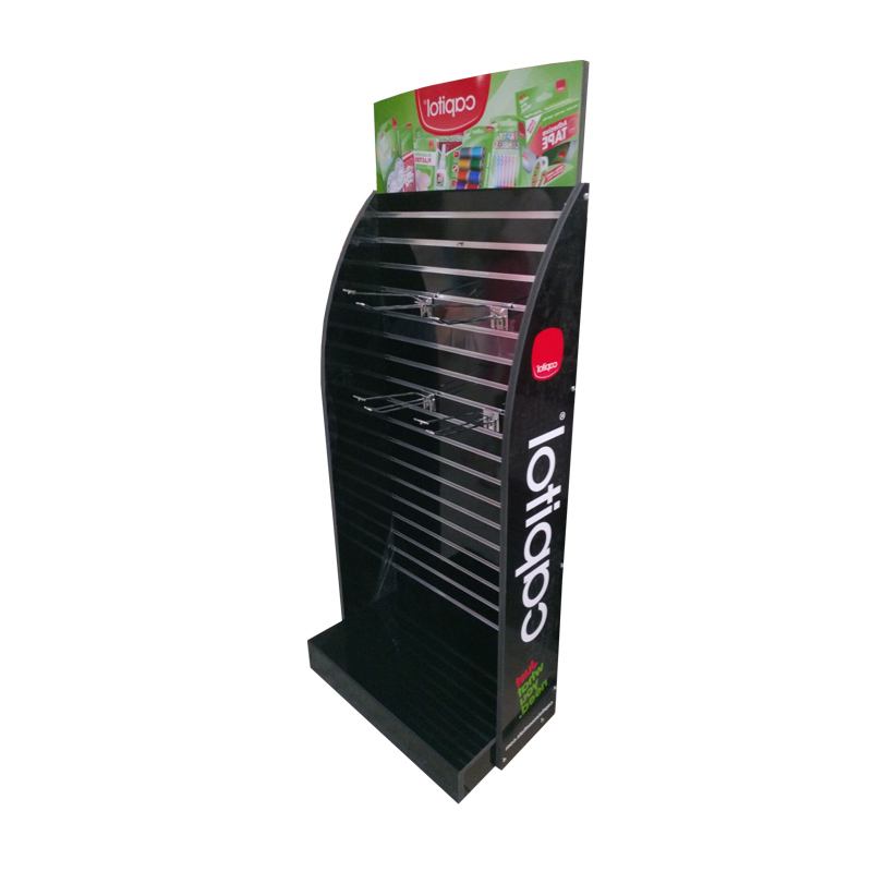 High density floor display for supermarket