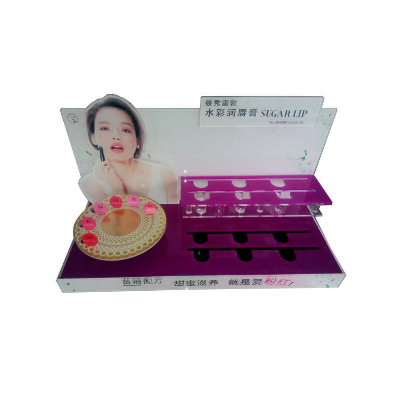 LED Acrylic Skincare Products Display Rack