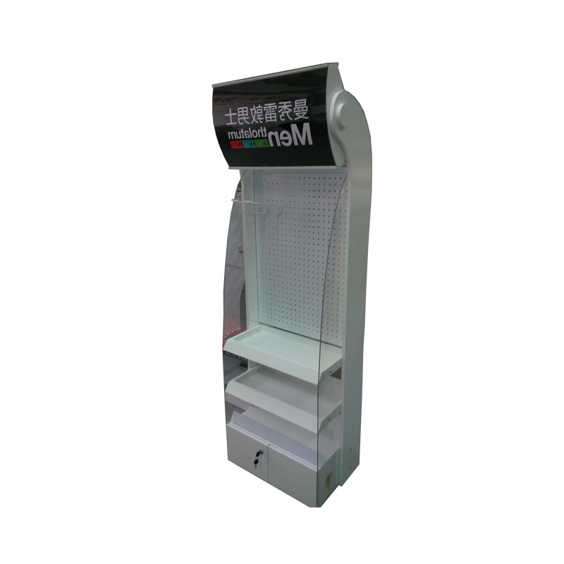 cosmetic display stand floor wooden