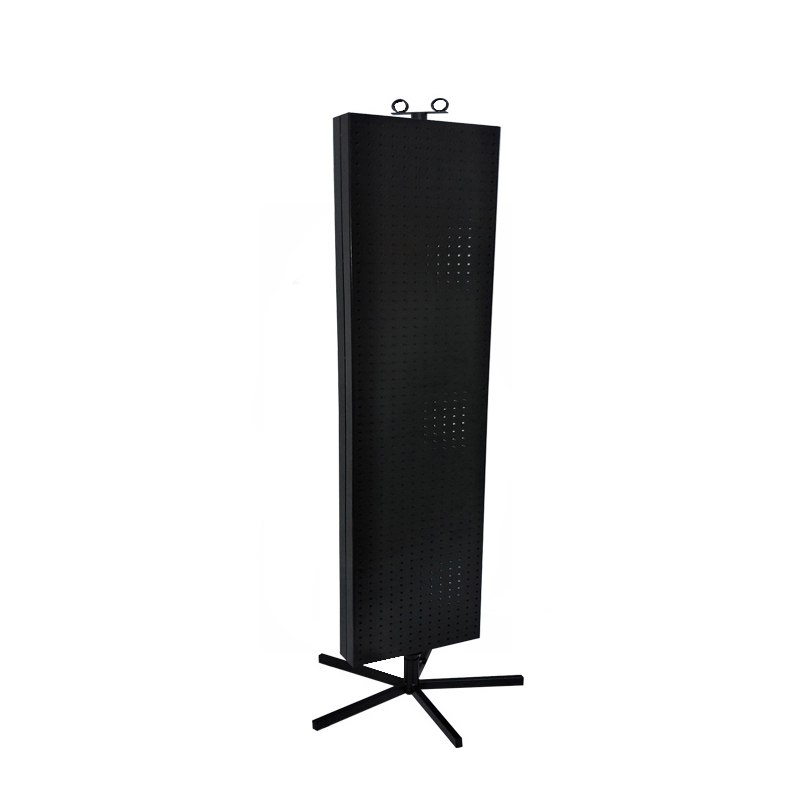 Steel plate display racks rotating