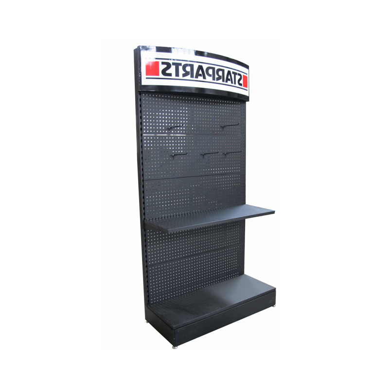 Iron metal floor display shelf rack