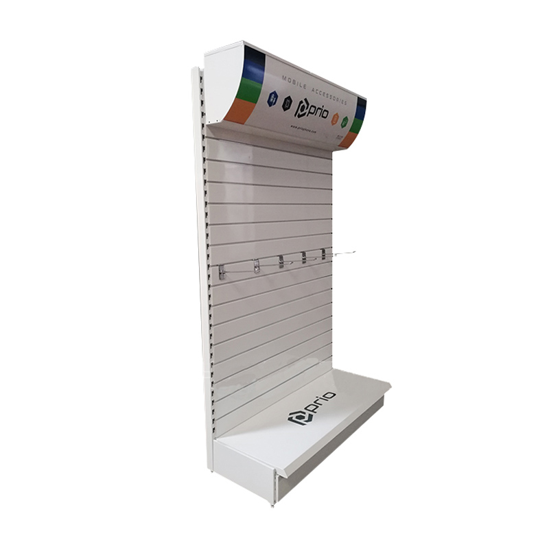 Heavy duty supermarket metallic shelves