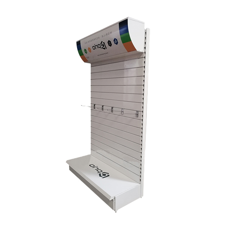 Metal shelf display stand with wheel
