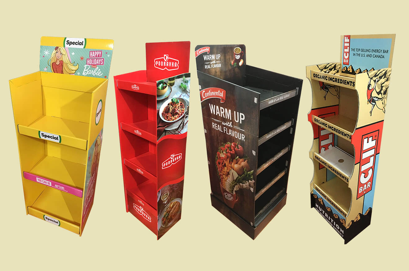 corrugated cardboard display