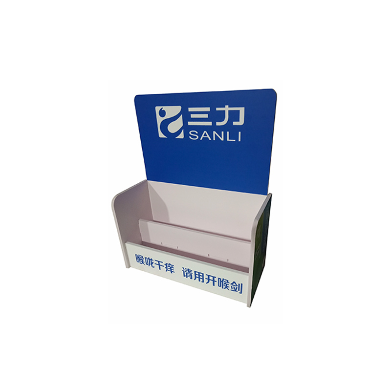 Plastic PVC counter display stand shelf