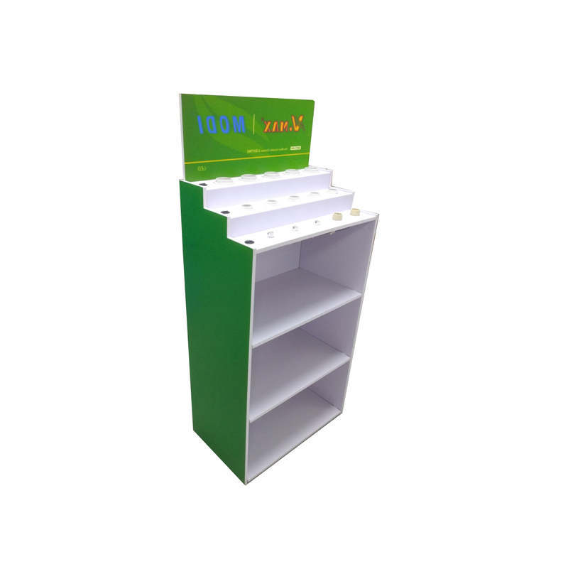 Plywood floor display rack stand shelf