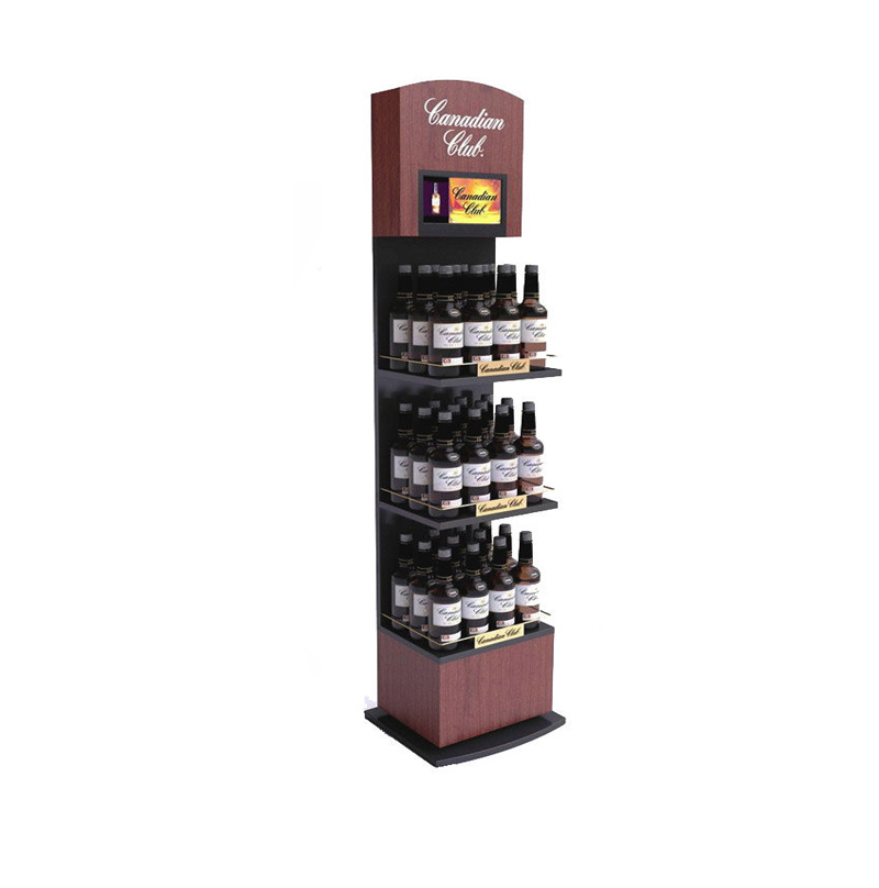 Wine Store Wood Flooring Displays Rack