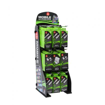 pvc pop floor display stand