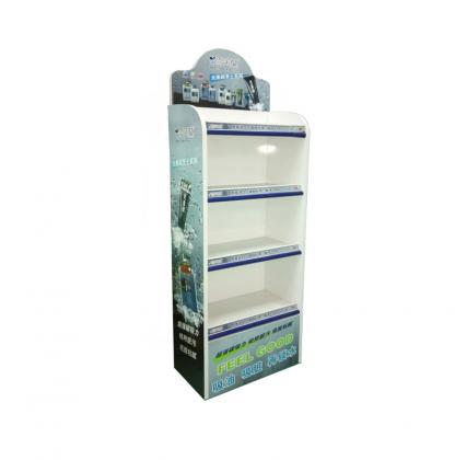 4 shelf wood display rack stand