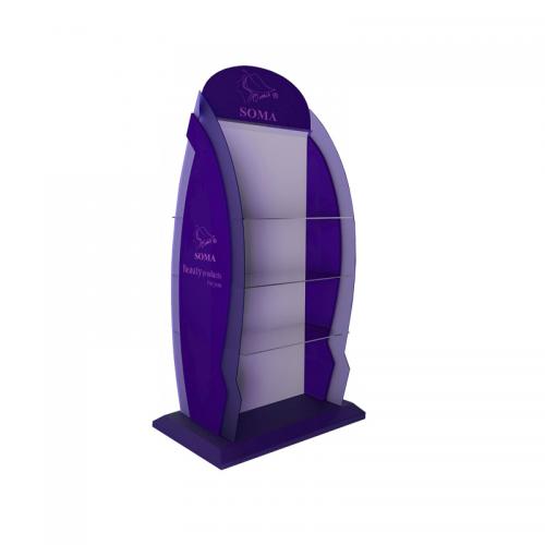Bottle display racks wood for cosmetic