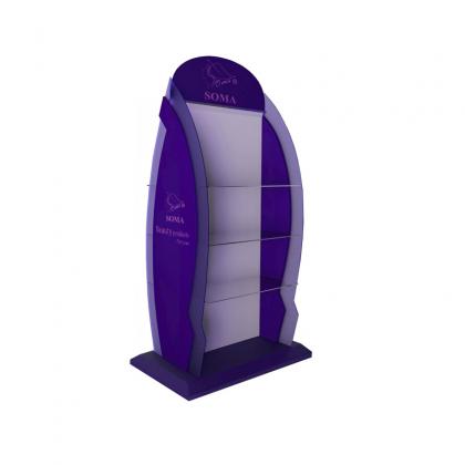 Bottle display racks wood for cosmetic
