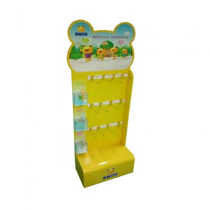 Wood display floor for toothbrush