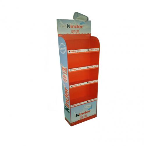 4 shelf wood display rack standing