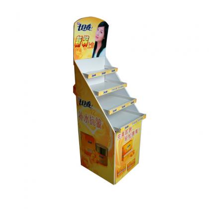 cardboard display stand for body lotion