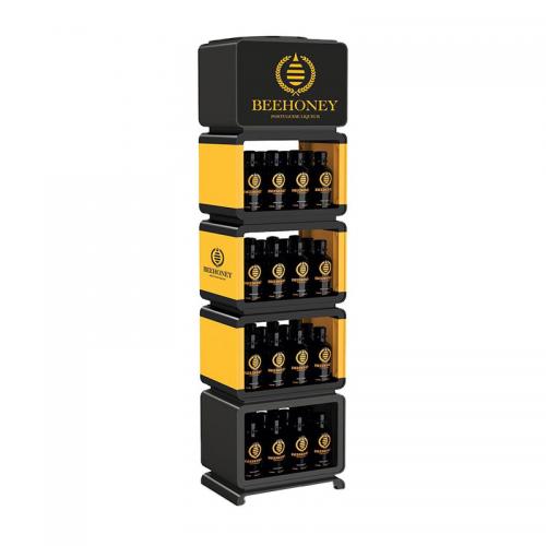 Wine MDF Wood Display Shelf Rack