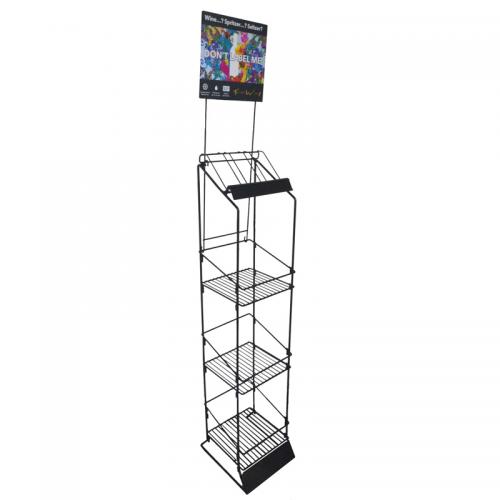 floor metal wire mesh display stand