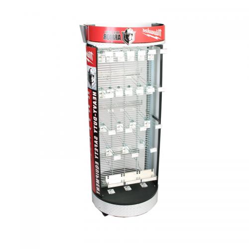 floor mesh display stand with hook
