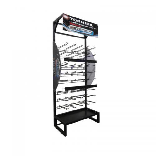 floor metal hook display stand