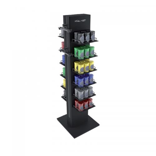 Metal Display Bottle Rack with shelf