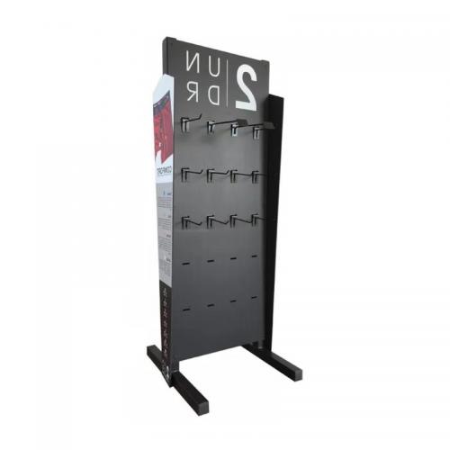 Metal Hook Display Rack with shelf